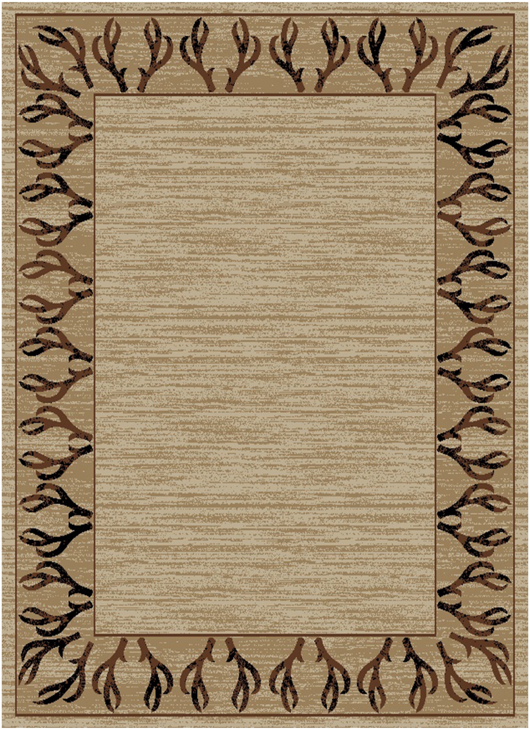 Hearthside Antler Beige Area Rug