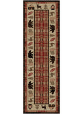 Hearthside Cabin Fever Red Area Rug