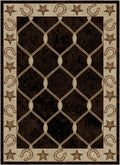Hearthside Midnight Trail Black Area Rug