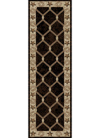 Hearthside Midnight Trail Black Area Rug