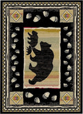 Hearthside Take the Lead Black Area Rug