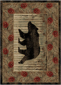 Hearthside Shady Branch Brown Area Rug