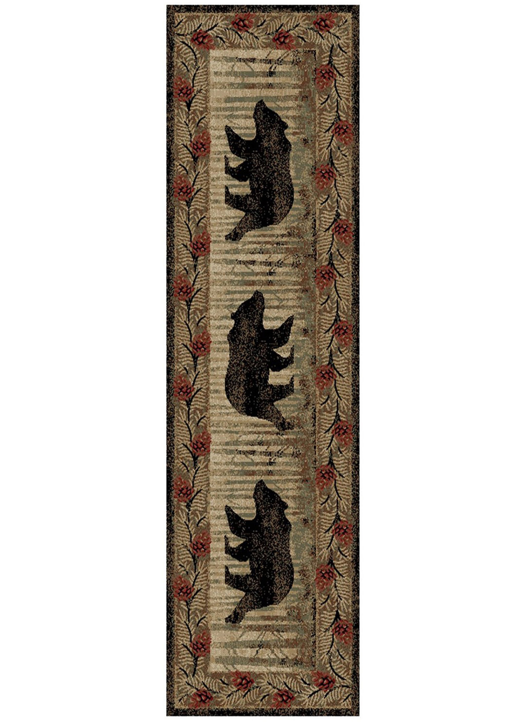 Hearthside Shady Branch Brown Area Rug