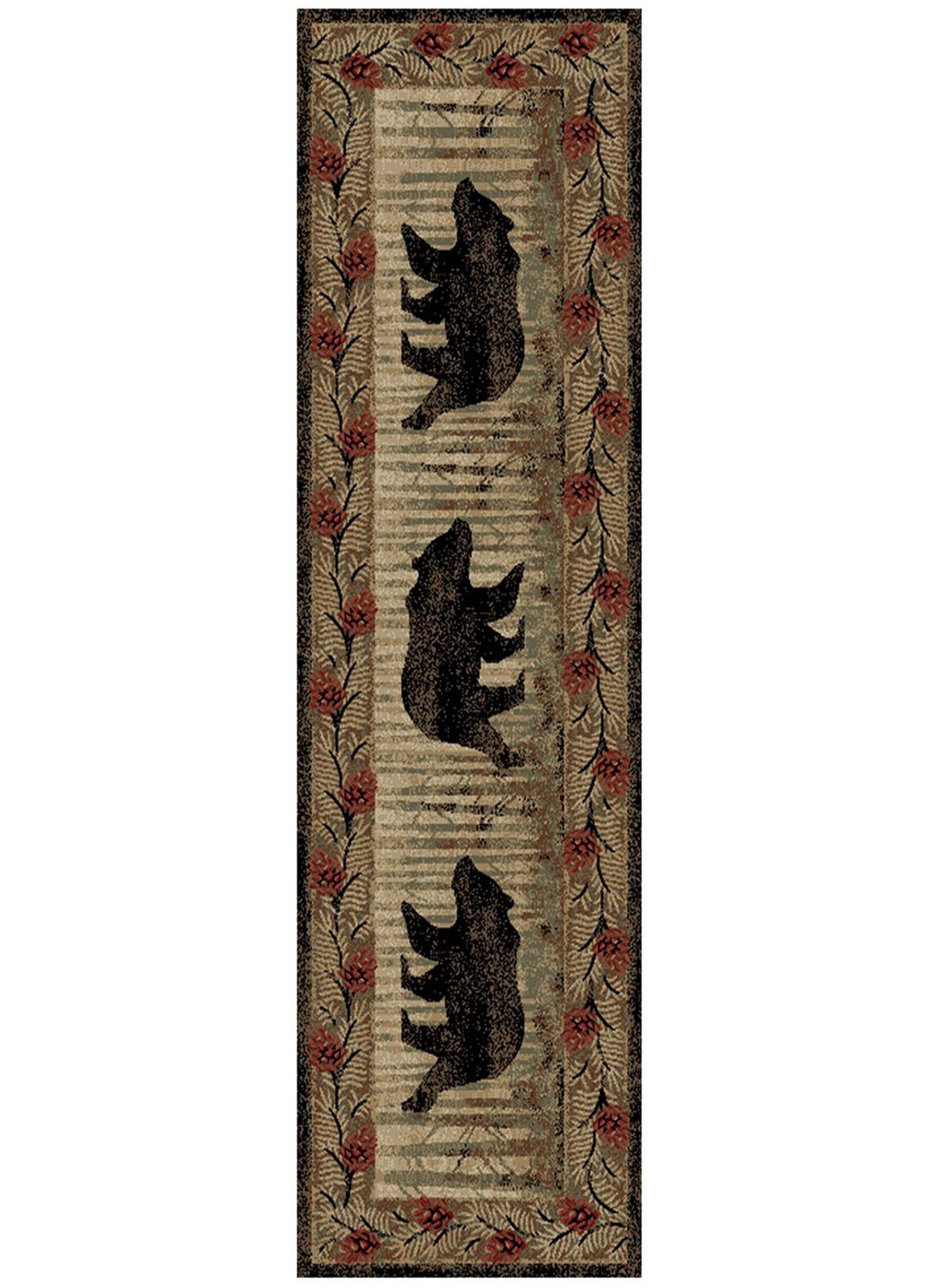 Hearthside Shady Branch Brown Area Rug