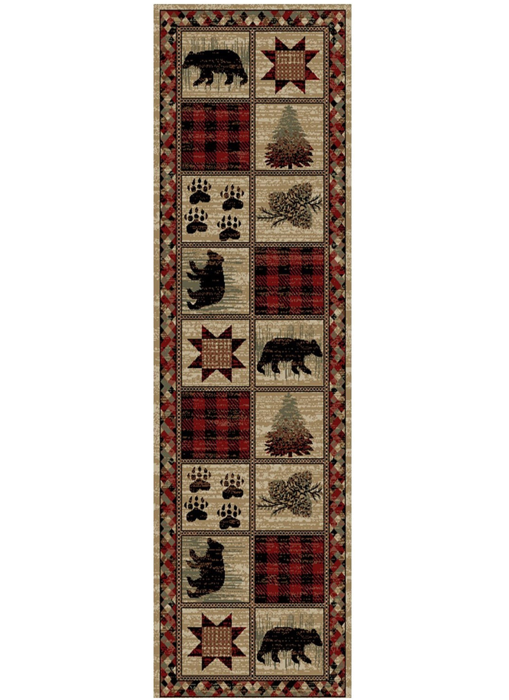 Hearthside Hollow Point Red Area Rug