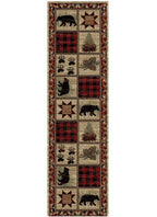 Hearthside Hollow Point Red Area Rug