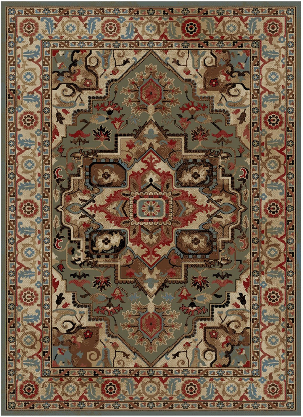 Hometown Charisma Sage Area Rug
