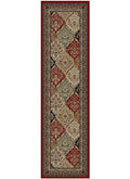 Hometown Panel Kerman Claret Area Rug