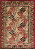 Hometown Panel Kerman Claret Area Rug