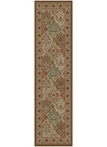 Hometown Panel Kerman Chocolate Area Rug
