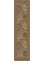 Hometown Panel Kerman Chocolate Area Rug