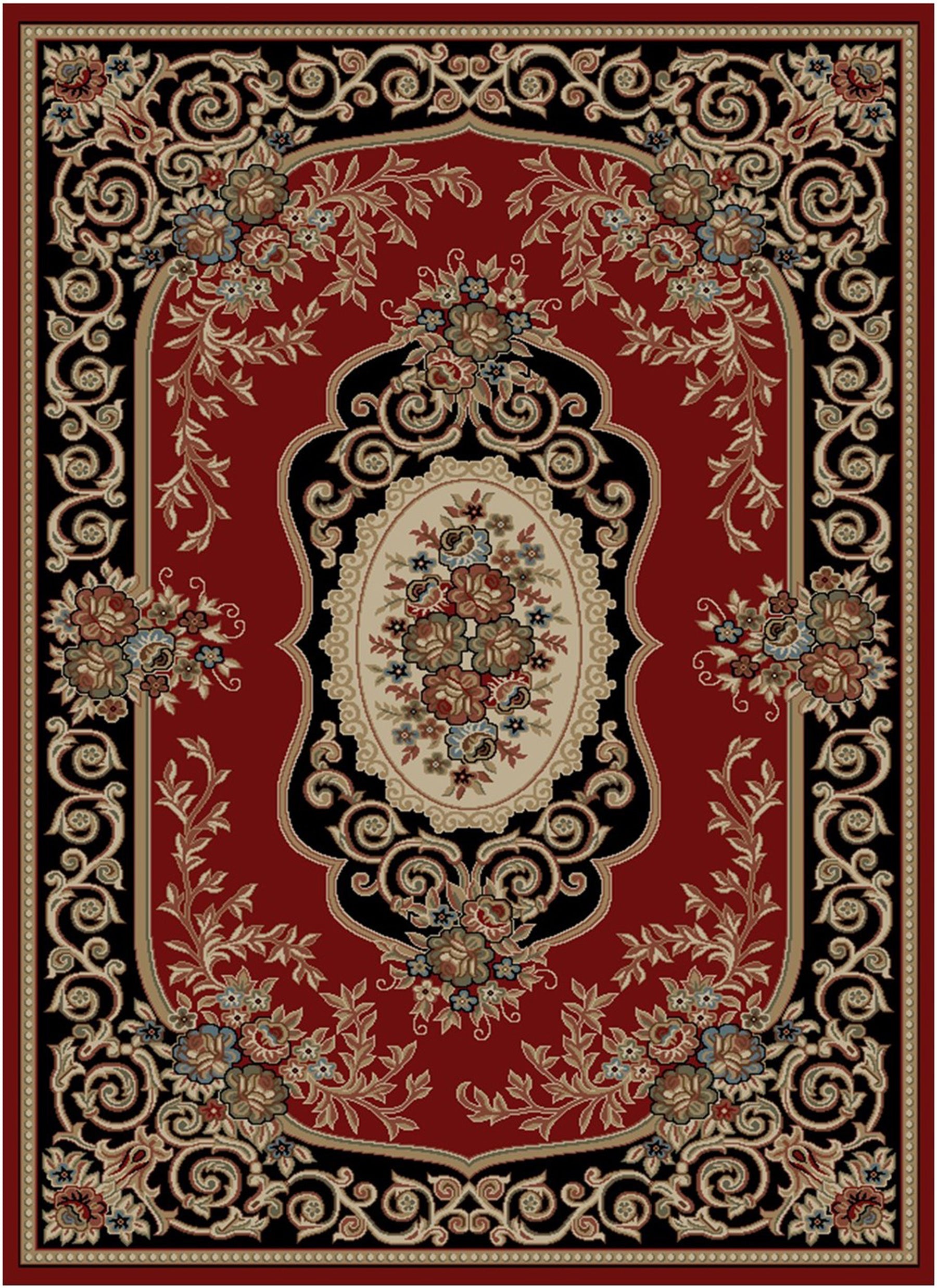 Hometown Lyon Claret-Ebony Area Rug