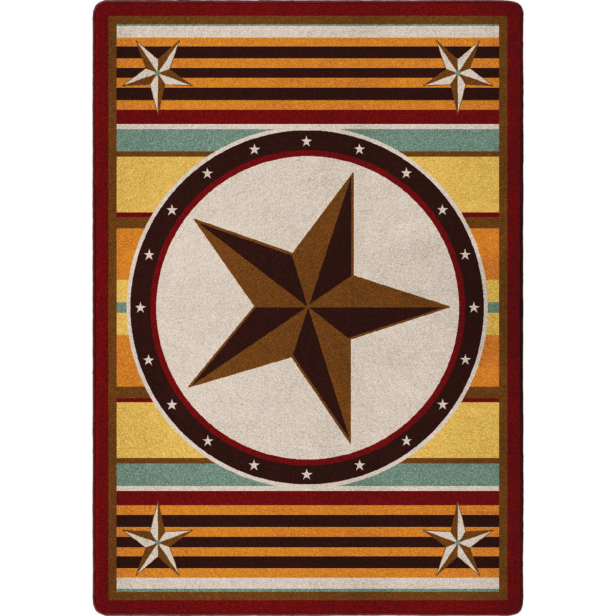 Image of an area rug, Hacienda Star - Maize