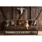 Adrian Hacienda Contemporary Western Cowhide Leather Sofa