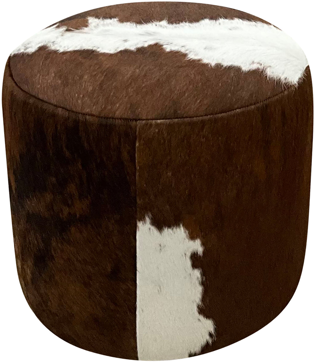 Dark Exotic Barrel Ottoman - 18" Round