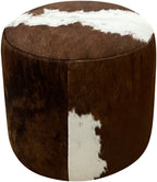 Dark Exotic Barrel Ottoman - 18" Round