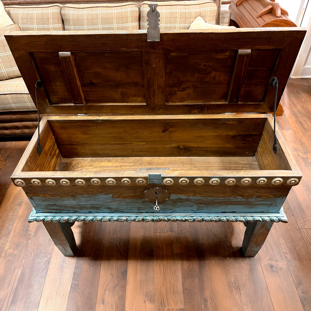 Hand-Carved Storage Trunk