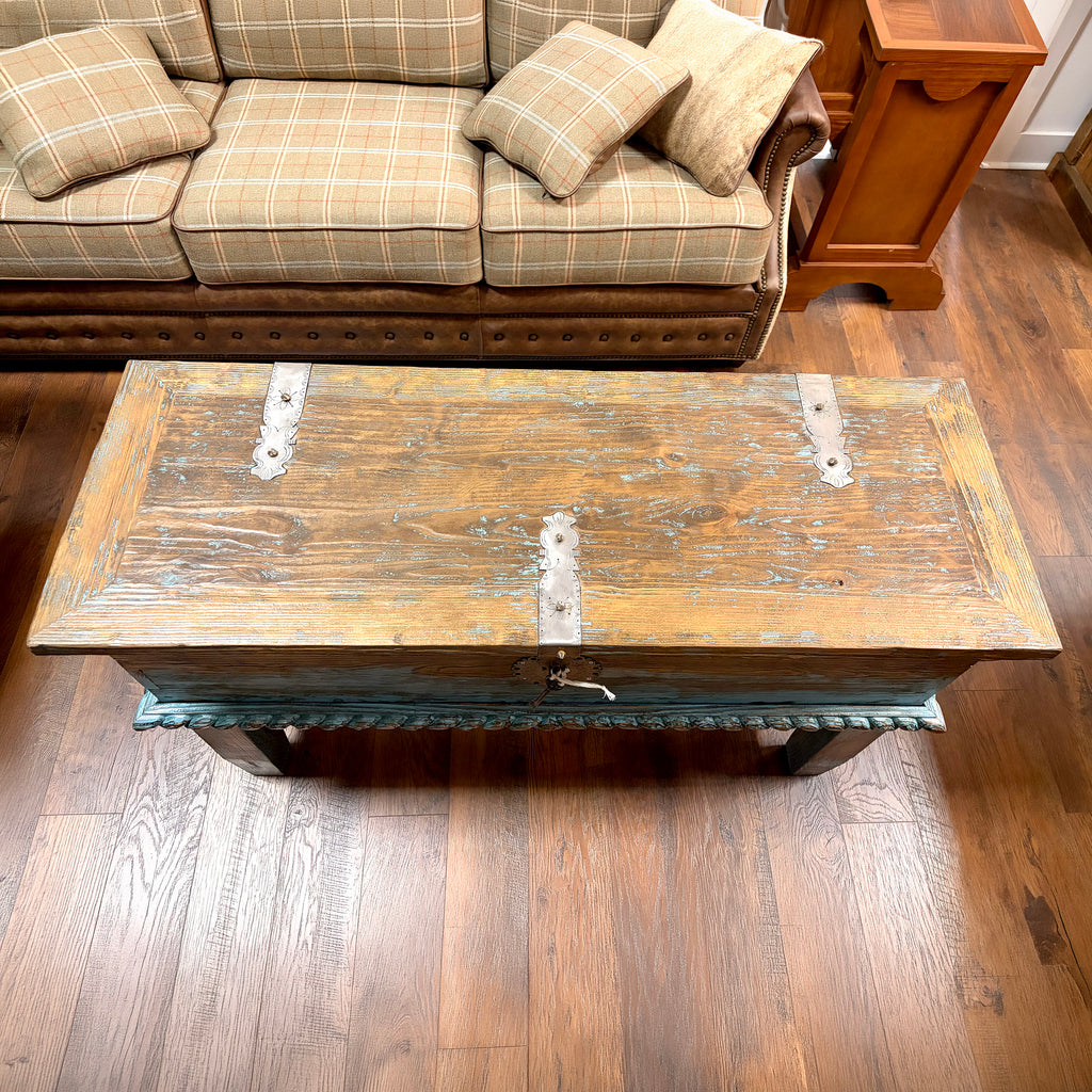 Hand-Carved Storage Trunk
