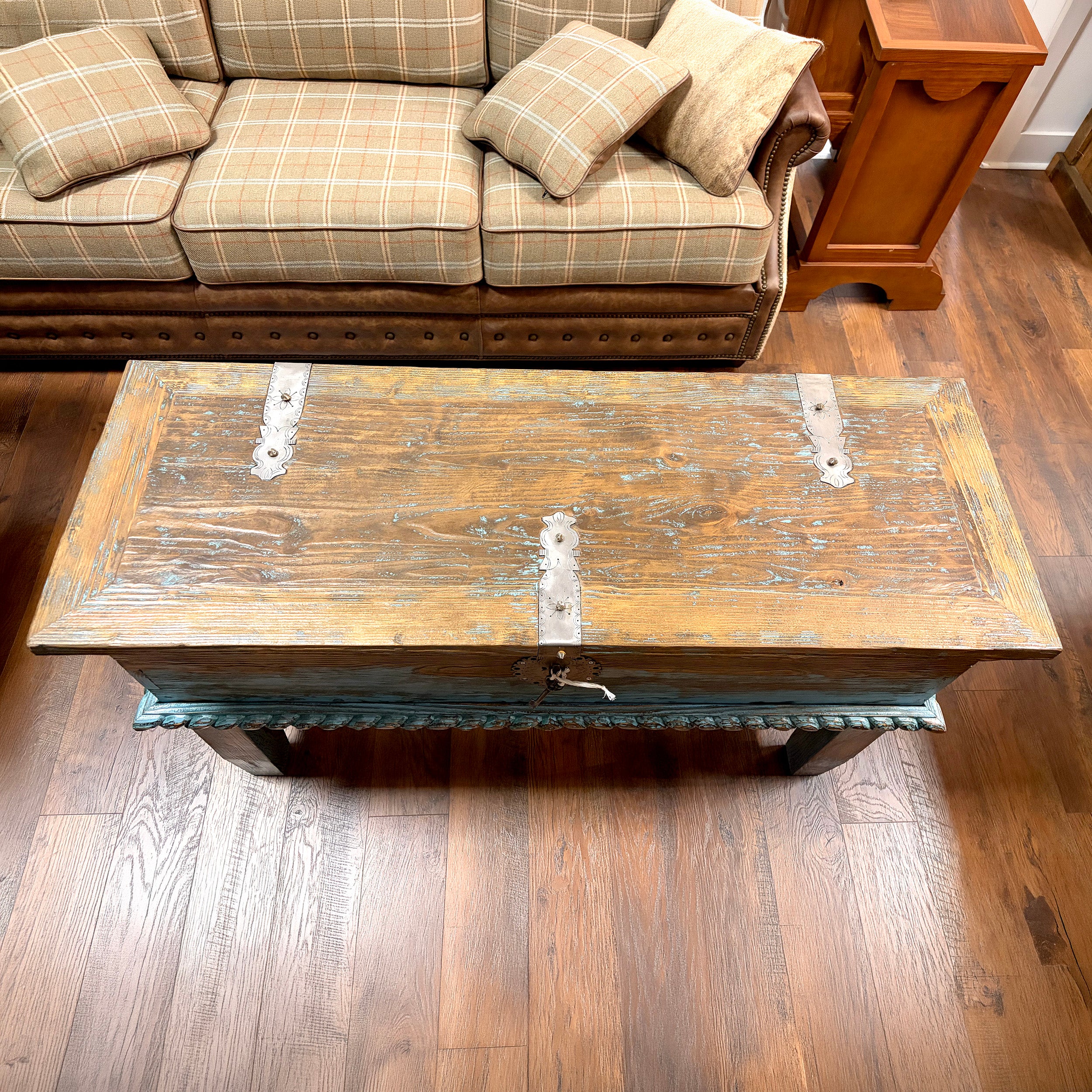 Hand-Carved Storage Trunk