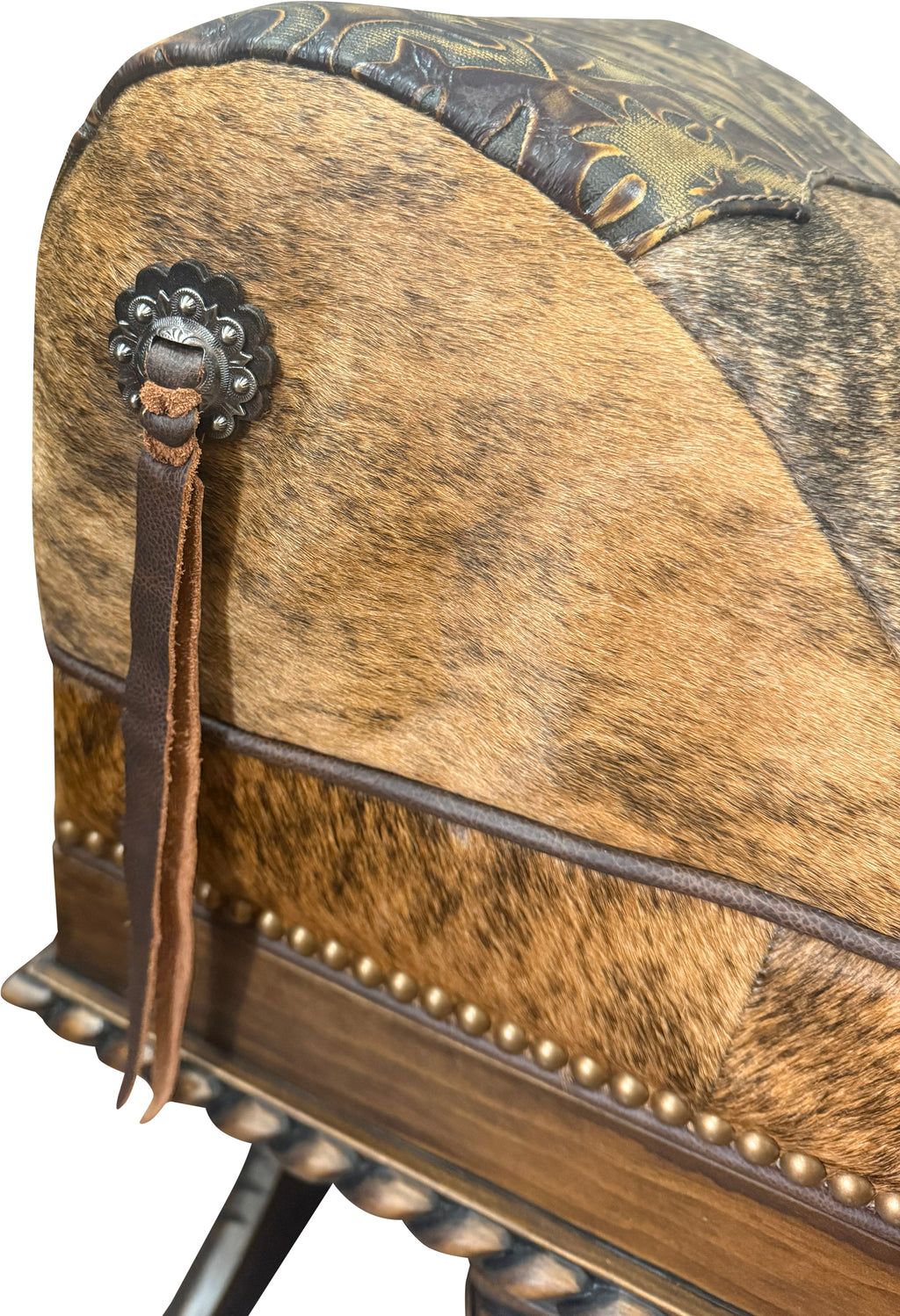 Hand Carved Boot Bench