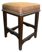 Hand Carved Counter Height Barstool