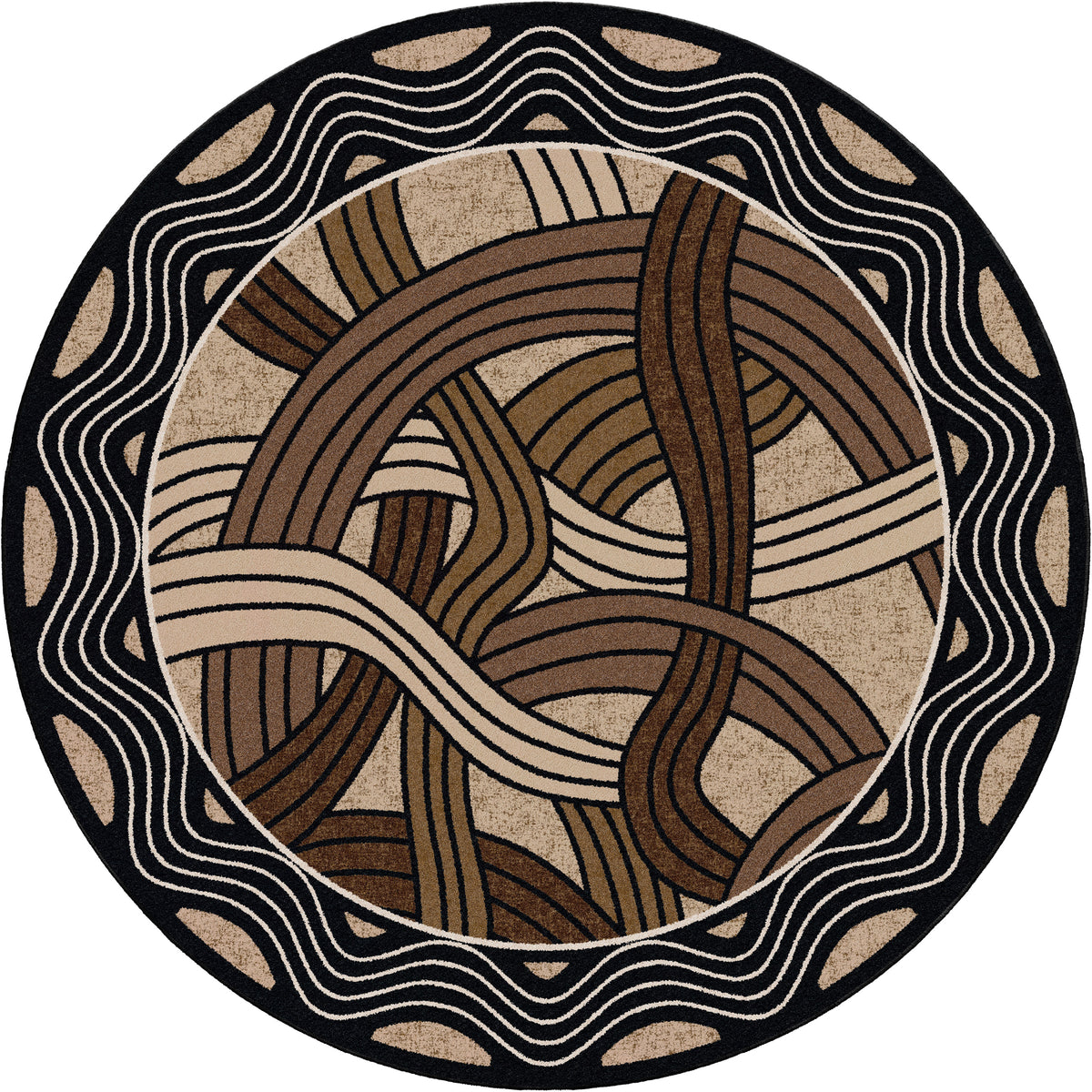 Image of an area rug, Hand Coiled - Natural
