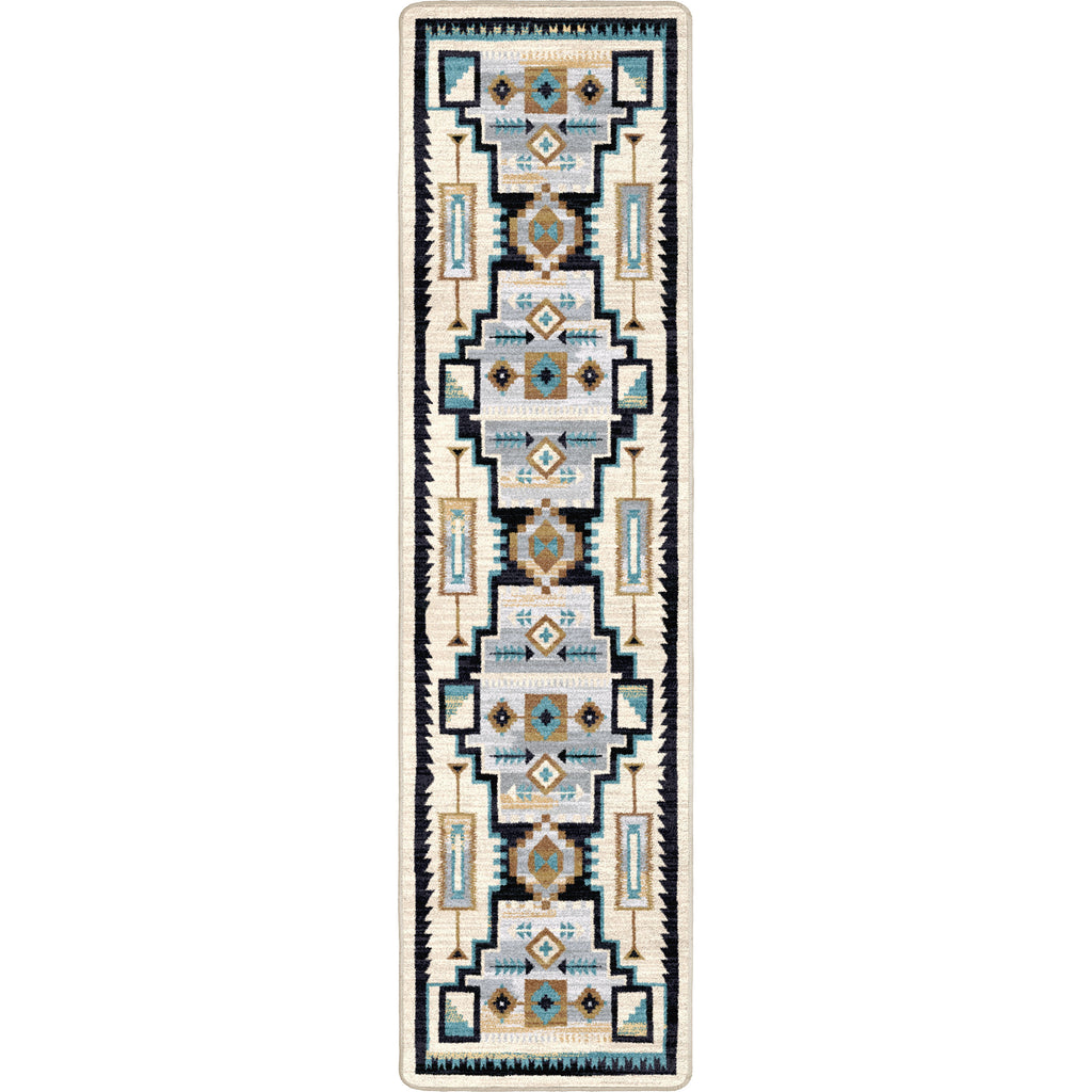 Image of an area rug, Head Winds - Turquoise