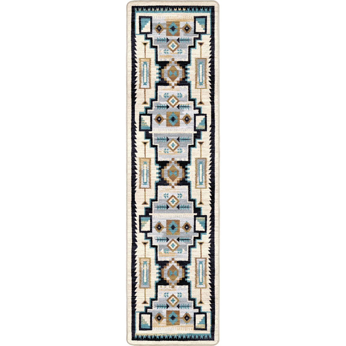 Image of an area rug, Head Winds - Turquoise