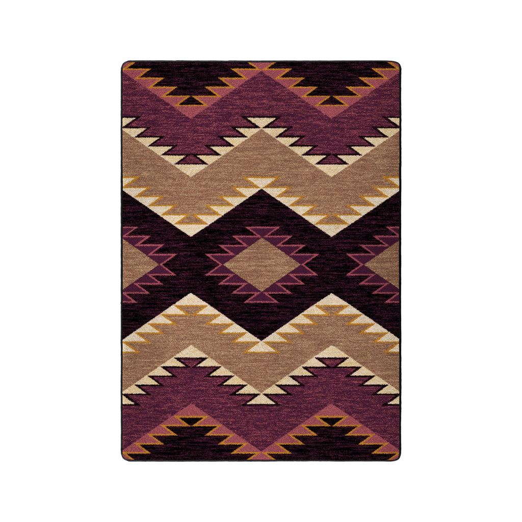 Image of an area rug, Plum Heritage - Raspberry