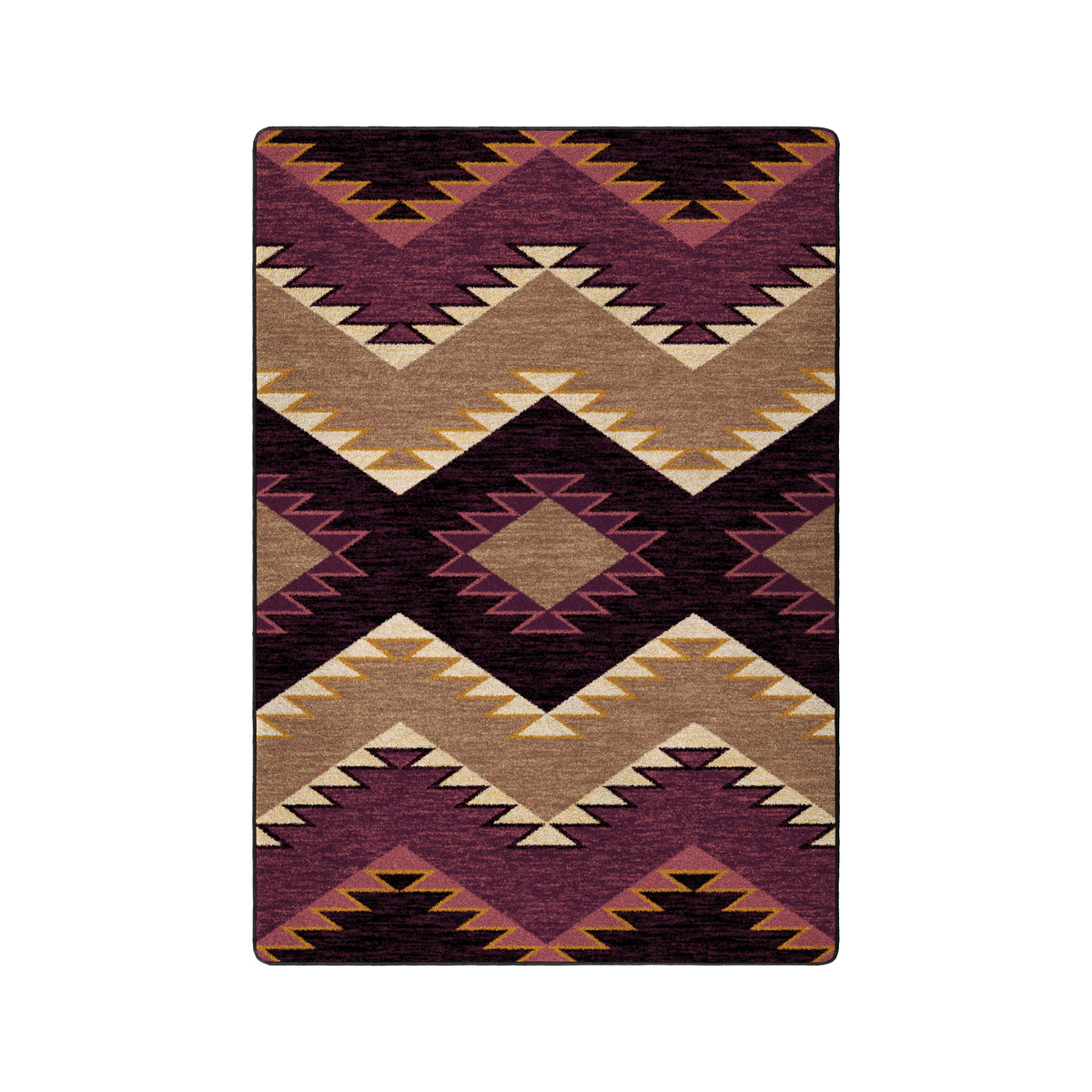 Image of an area rug, Plum Heritage - Raspberry