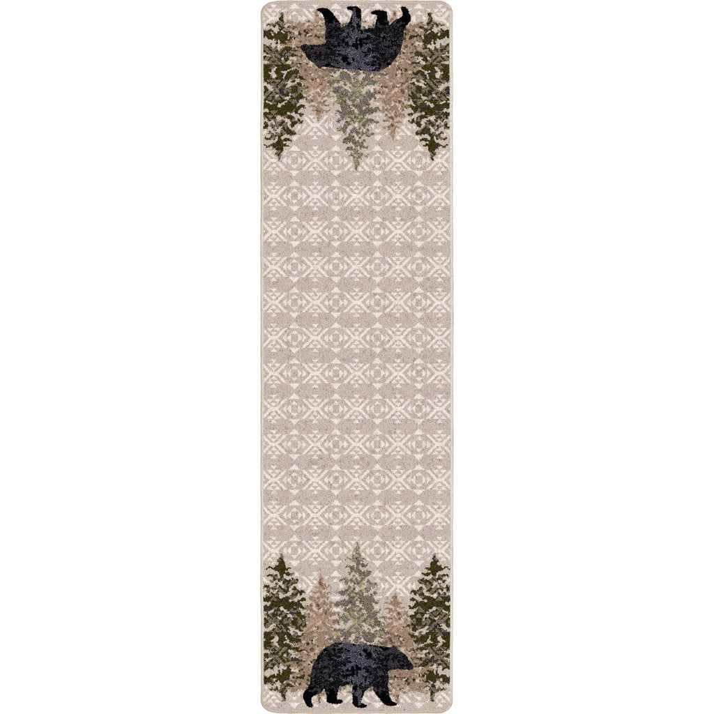 Image of an area rug, High Point Bear - Stone