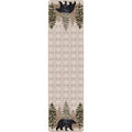 Image of an area rug, High Point Bear - Stone