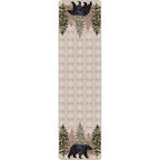 Image of an area rug, High Point Bear - Stone