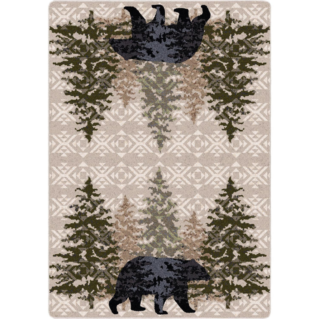 Image of an area rug, High Point Bear - Stone