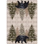 Image of an area rug, High Point Bear - Stone