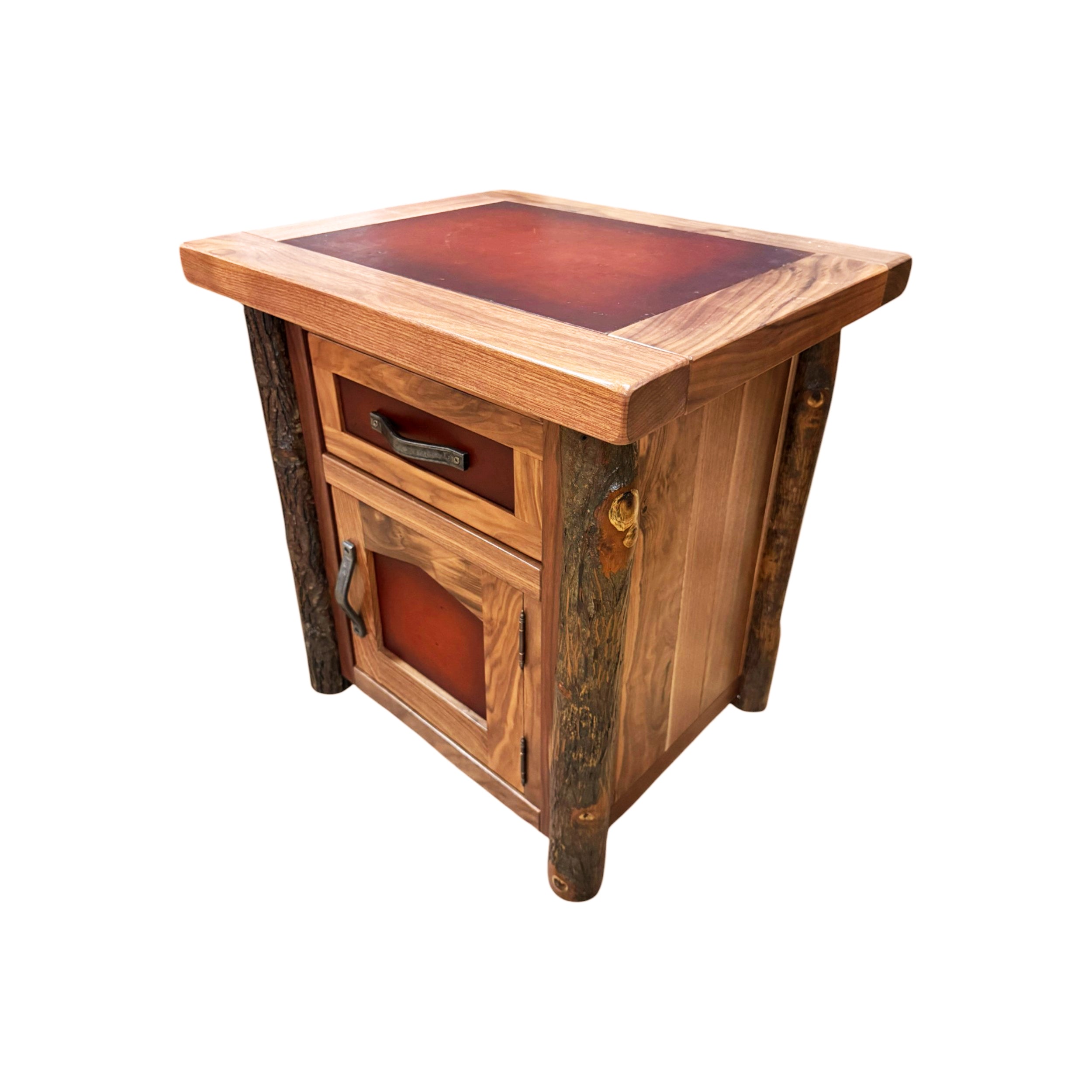Hill Country 1 Door 1 Drawer Side Table