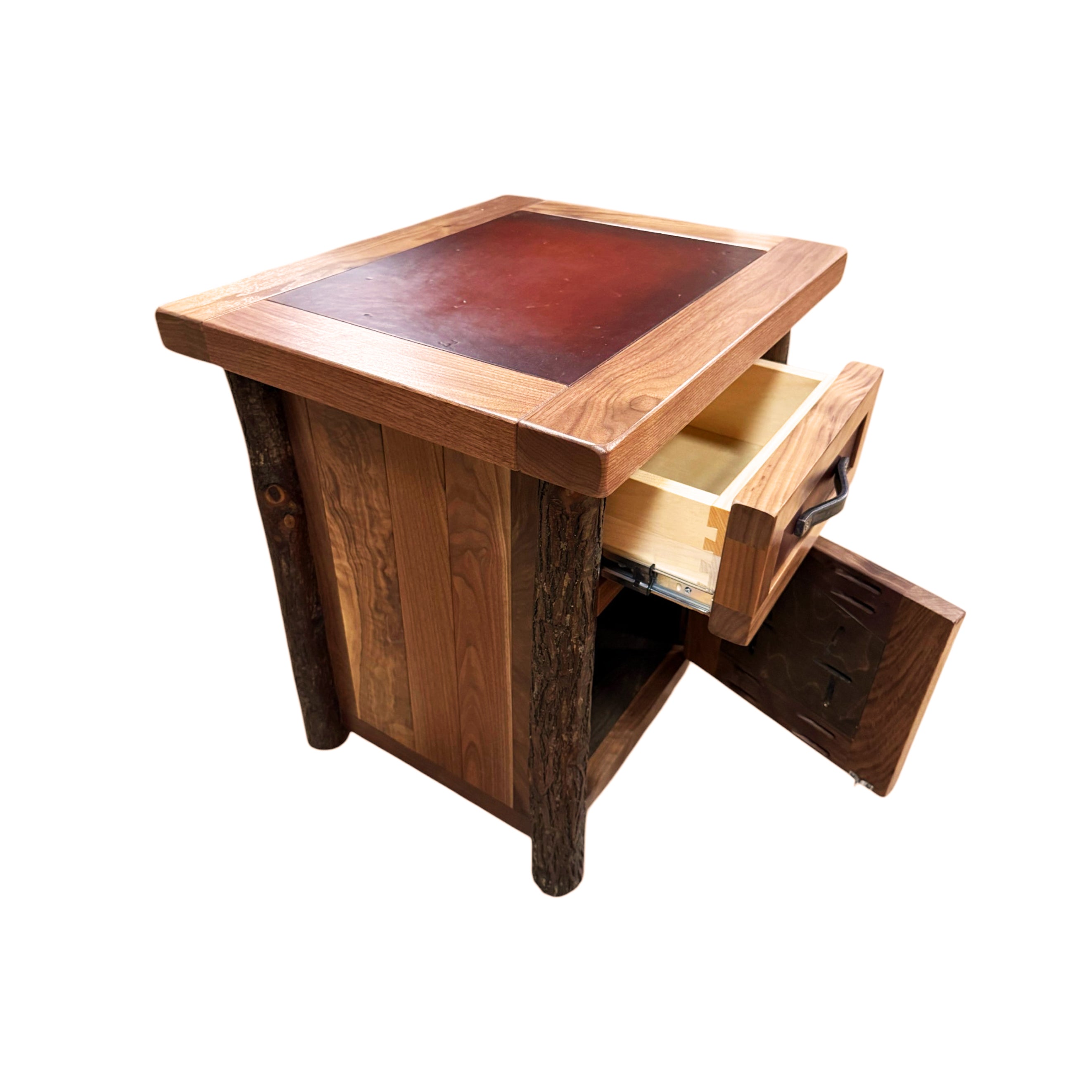 Hill Country 1 Door 1 Drawer Side Table