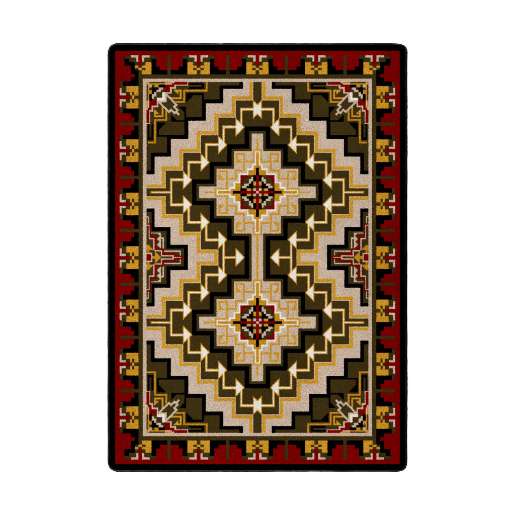 Image of an area rug, Hill Country - Red