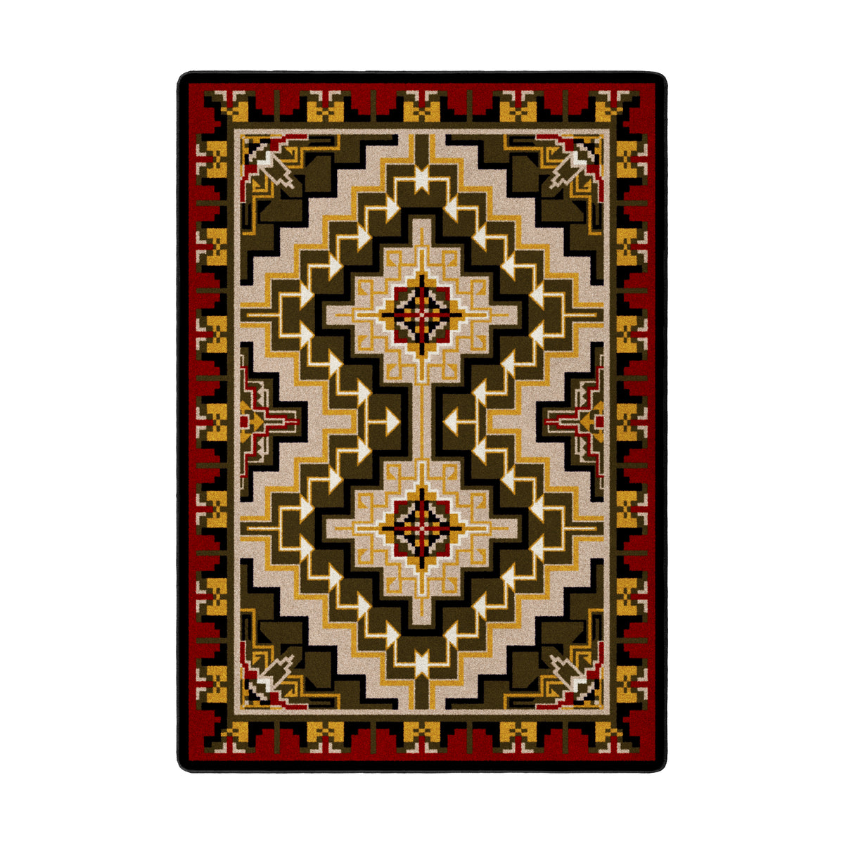 Image of an area rug, Hill Country - Red