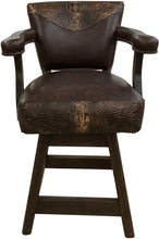 Load image into Gallery viewer, Springbok Exotic Safari Hide Western Barstool