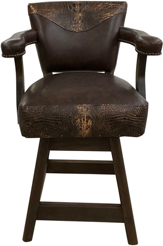 Springbok Exotic Safari Hide Western Barstool