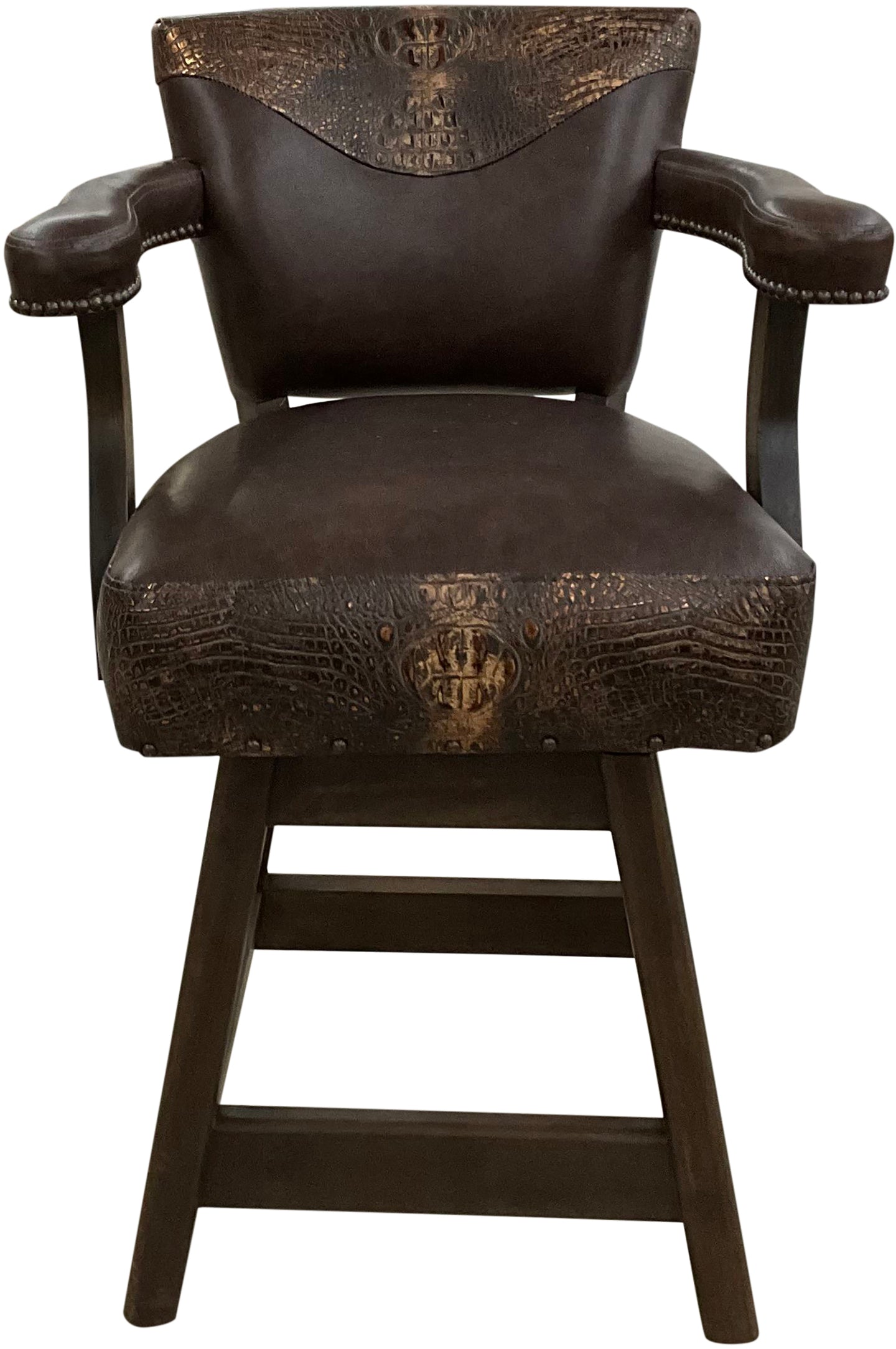 Springbok Exotic Safari Hide Western Barstool
