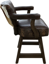 Load image into Gallery viewer, Springbok Exotic Safari Hide Western Barstool