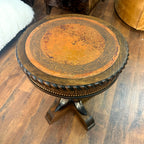 Steer Horn End Table w/ Copper