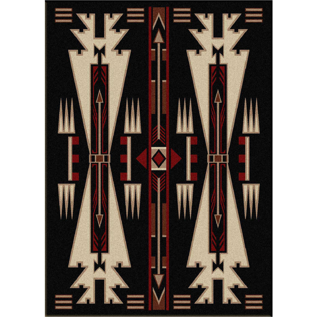Image of an area rug, Horse Thieves - Black