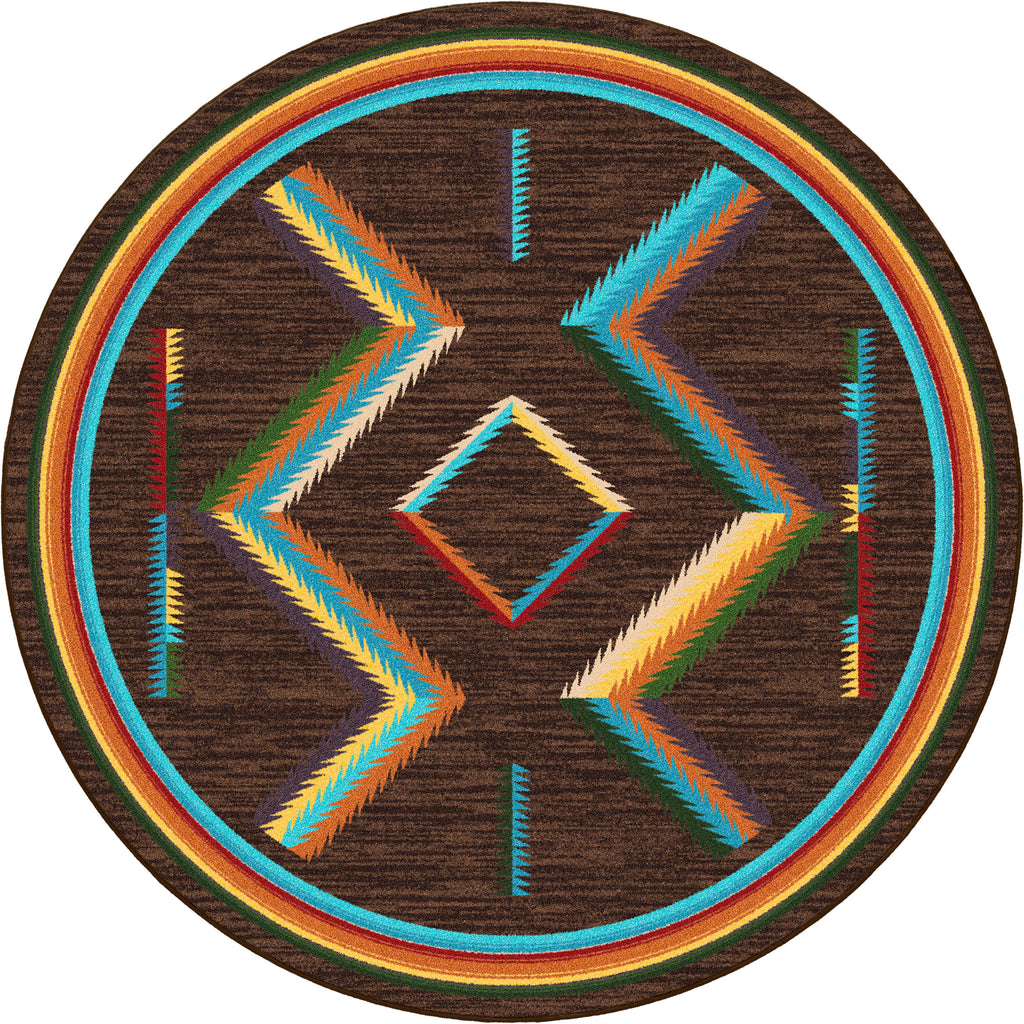Image of an area rug, Hour Glass - Bright