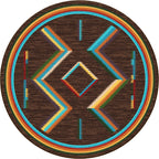 Image of an area rug, Hour Glass - Bright