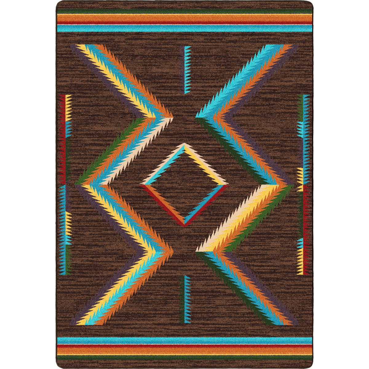 Image of an area rug, Hour Glass - Bright