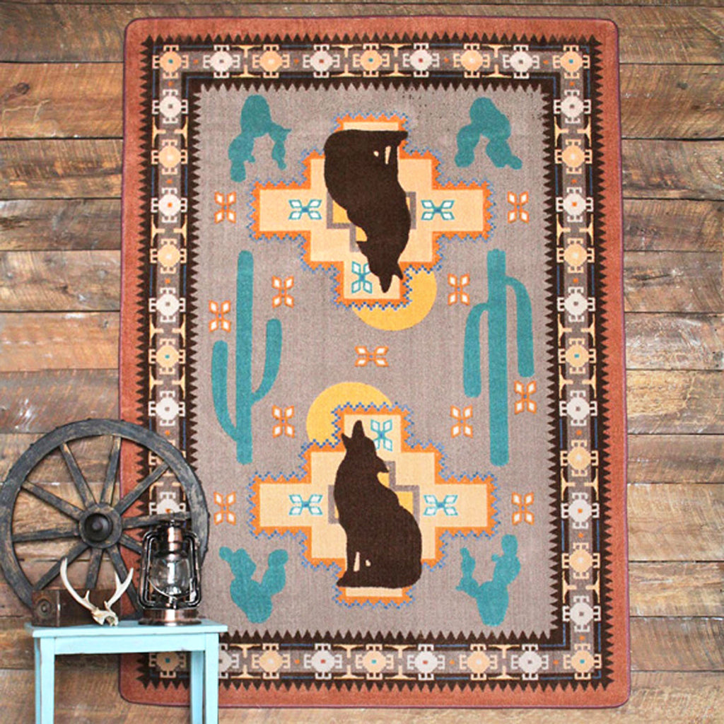Image of an area rug, Howl at the Moon - Desert Rose