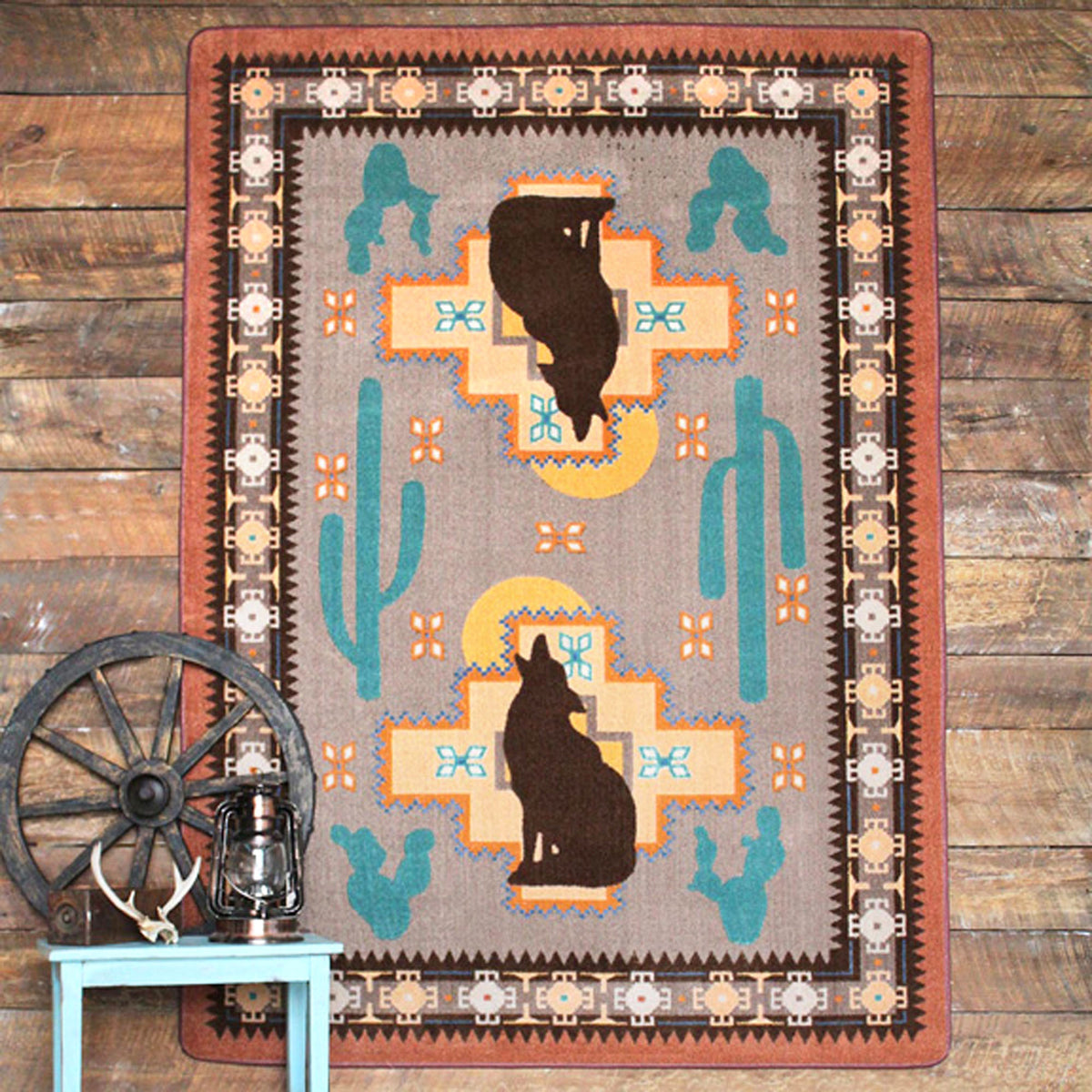 Image of an area rug, Howl at the Moon - Desert Rose